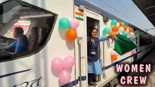 First time only Women Loco Pilots Drive VandeBharat Express | Bengaluru Mysuru | Women's Day #train