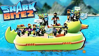 WHOLE SERVER ON 1 BOAT IN SHARK BITE 2!