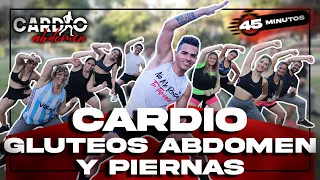 🔥 Rutina de GLÚTEOS, ABDOMEN Y PIERNAS | CARDIO GAP | 45 Minutos 🔥