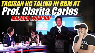 MAPAPA-WOW KA SA SAGOT NI BBM KAY PROF. CLARITA CARLOS!