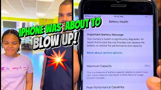 Her iPhone was about to Blow up 💥