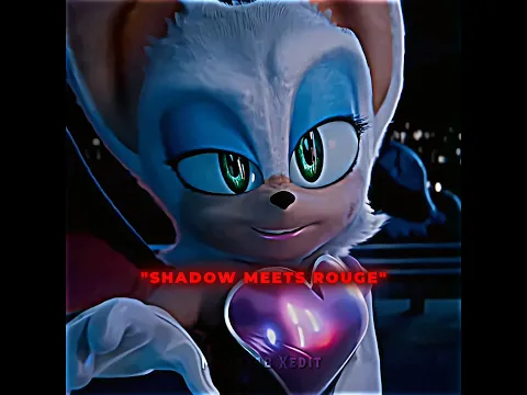 Shadow Meets Rouge for the First Time 💥💎 | Montagem Miau (Slowed) #shorts