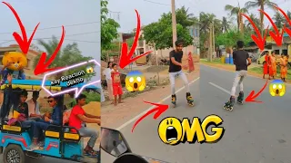 Skating Video Public places Reaction Dakho 😲😱🥰😍#hasanskating #skating #publicreaction #grilreaction
