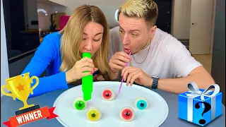 She cheated to win, but boy cheated too and ruined her sweet prize which was left him 😂🤢