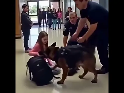 K9 Dog Refuses to Obey - What He Uncovers About the Student Shocks Everyone
