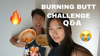 FIRE NOODLE CHALLENGE | Q&A | Andy and Michelle