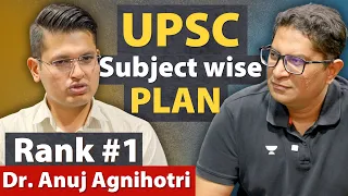UPSC AIR 1 Dr. Anuj Agnihotri's Full Study Plan & Booklist for Prelims & Mains with Dr. Mrunal Patel