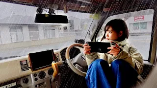 軽自動車で暮らす雨の日ルーティン。