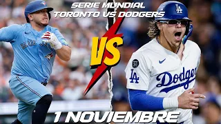 🔴EN VIVO JUEGO 7 LOS ANGELES DODGERS VS AZULEJOS DE TORONTO💥SÁBADO 1 NOVIEMBRE / SERIE MUNDIAL
