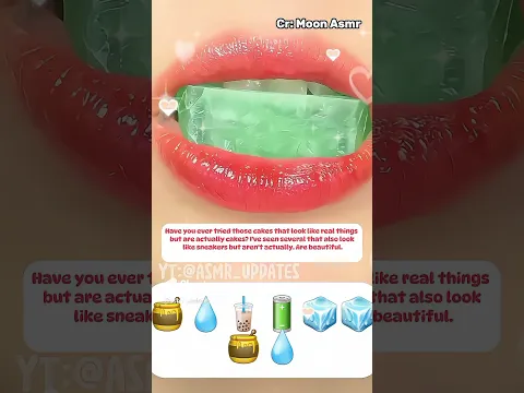 Relaxing ASMR Mouth Sounds with Emoji cre:  @MoonASMR222   #shorts #emojichallenge #eating