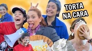 TORTA NA CARA COM RIQUELME E JUNIM