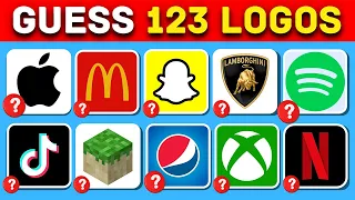 Guess the Logo in 3 Seconds | 123 Famous Logos | Logo Quiz ulaib 2024