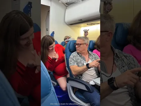 A Pregnant Woman Called an Old Man on a Flight… Then This Happened#shortvideo #viralvideo