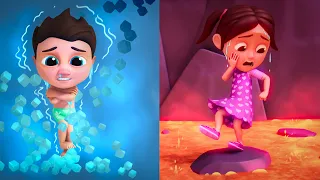 Chaud et Froid 🔥❄️ | Chansons éducatives sur les contraires pour enfants et plus encore | Baby Berry