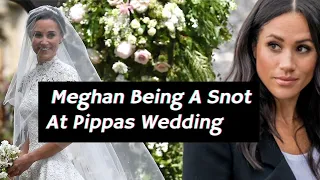 Meghan Playing Look At Me At Pippa Middletons Wedding