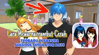Tutorial Cara Mewarnai Rambut Cerah cowok Terbaru 2024 | Sakura School Simulator✨
