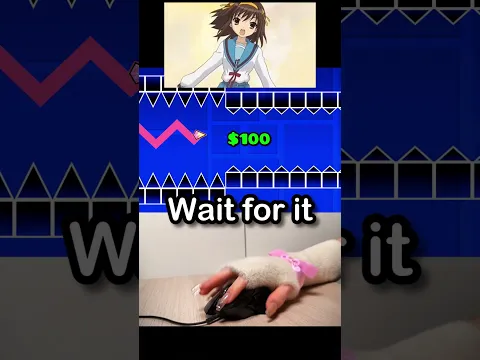 MOOVING WALL vs AUTOCLICKER!! Who Wins? 🤔#shorts #geometrydash