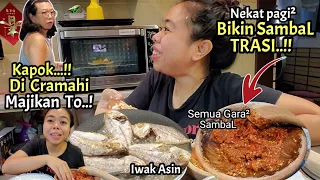 Kapok‼️Nekat Pagi² BIKIN SambaL Trasi !! Kena TEGUR MAJIKAN to