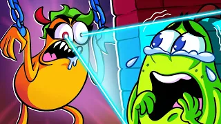 24 Hours Overnight in My SISTER'S ROOM! | Bad Idea | Pear Family