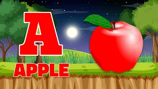 Phonics Song 2 with TWO Words in 3D - A For Apple🍎🍏- ABC Alphabet Songs with Sounds for Children's