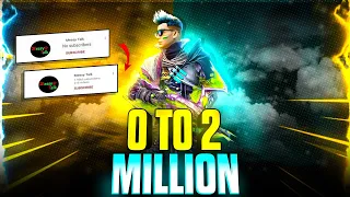 HOW I BECAME A YOUTUBER || 🥺 0 To 2 Million💥 || Story Time  - Garena Free Fire