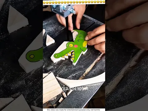 শেষটার জন্য প্রস্তুত ছিলাম না😆😂 | ~ mini wood toy-woodworking art skill | hand craft | #shorts