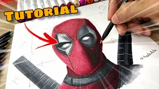 Cómo dibujar a DEADPOOL FÁCIL y Paso a Paso (REALISTA)