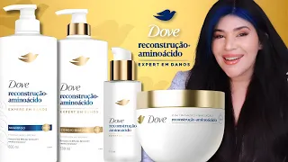 💙 NOVO DOVE Reconstrução + Aminoácido para cabelos danificados