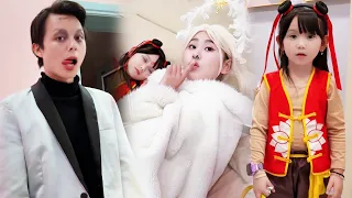 The clown and the angel secretly ate snacks without telling Coco, but were discovered by the clever