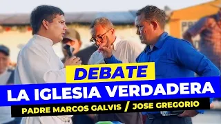 Protestante RETA a Padre Marcos Galvis 🔴 DEBATE LA IGLESIA VERDADERA
