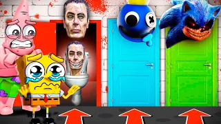 SpongeBob & Patrick Open the WRONG DOORS!