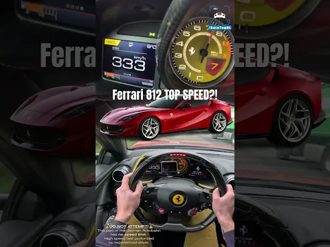 @Ferrari 812 Superfast TOP SPEED?! #autobahn #nospeedlimit