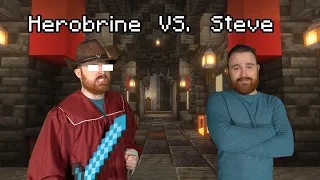 Minecraft Steve and the Villager (A Minecraft Movie)