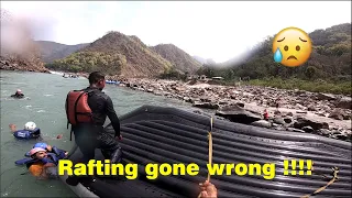 Rafting gone wrong in Rishikesh  🥵🥵 | marte marte bache  | #vlog-07