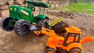 अरे बच्चों हमारे Mini tractors गड़े में फस गए है !! Manish Toy 
