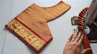 Blouse designs | blouse design back neck cutting and stitching | paithani saree blouse neck designs
