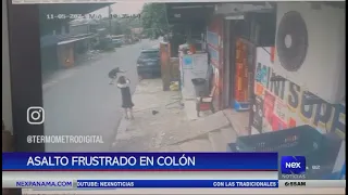 Dueño de un comercio frustra asalto en Colón