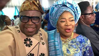 ARRIVAL OF QUEEN SALAWA ABENI AT BIRTHDAY OF HER HUSBAND, COMPTROLLER RASHEED AGBOLADE ADAHUNSE