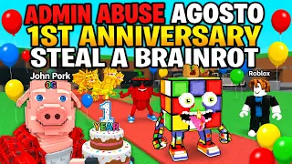 !!! ADMINB ABUSE en STEAL A BRAINROTS - TRADEANDO y DANDO SERVIDORES PRIVADOS !!!