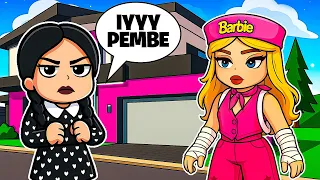 BARBİE WEDNESDAY'İ EVLAT EDİNDİ❤️AYŞEM ECE ARI💥ARIGİLLER🐝ROBLOX BROOKHAVEN🏡RP