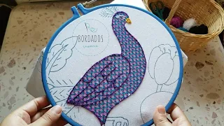 Bordado fantasia Pavo real Zigzag 🦚