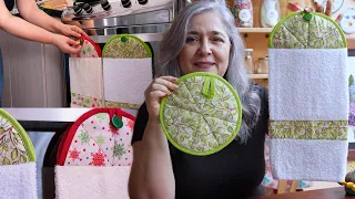 KIT DE TOALLA COLGANTE Y COGEOLLAS/FÁCIL DE HACER/PARA TU CASA, PARA REGALAR O PARA GANAR DINERO