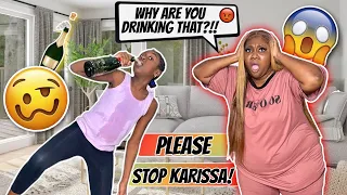 I GOT CAUGHT DRINKING AND ACTING DRUNK TO SEE MY MOMS REACTION