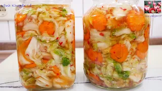 Ngon Giòn Ngâm ăn liền & Để được lâu, Kim Chi Bắp Cải Cà Rốt, Bắp Cải Muối Chua mặn ngọt Vanh Khuyen
