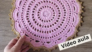 Sousplat de crochê lovely - vídeo aula completa