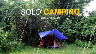 SOLO CAMPING Kehujanan Di Awal, Kopi Panas, Memasak Nasi Goreng
