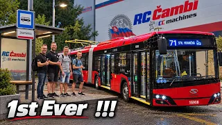 1st EVER !!! 24m TROLLEYBUS ŠKODA - SOLARIS TROLLINO 24 | RC Čambi