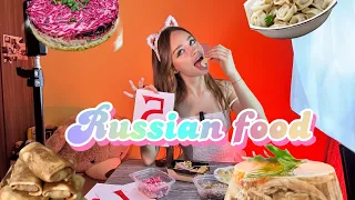 Russian food.ASMR