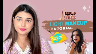 Light Makeup using 3 products | Budget friendly makeup products