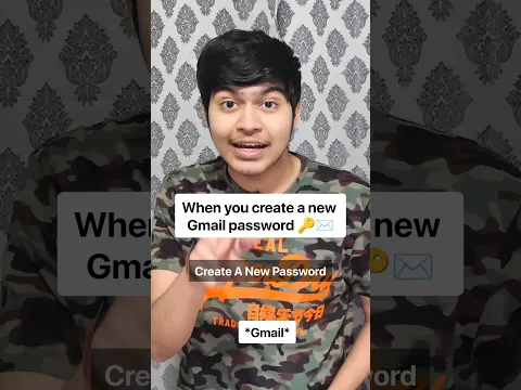 When you create a new password
